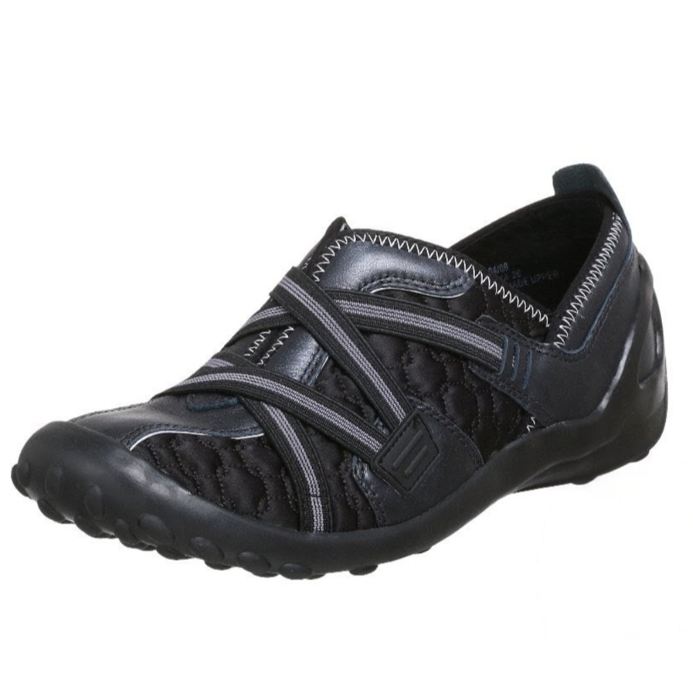 Women's Black Athletic Slip-On Sneaker